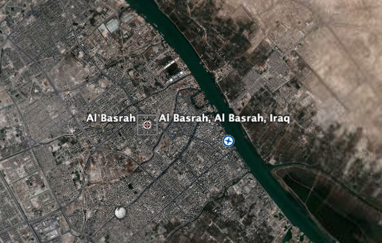 Basra on Google Earth