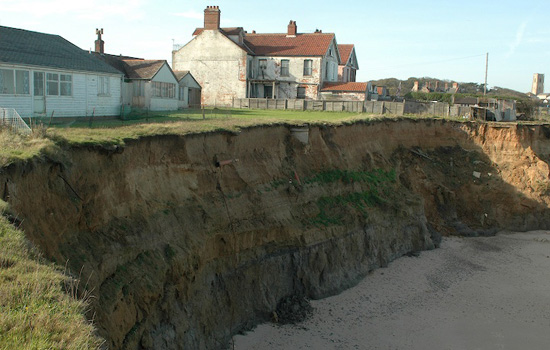 Climate ghetto: Happisburgh, Norfolk, England