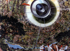 Space Colony Art from the 1970s