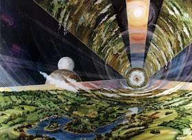 Space Colony Art from the 1970s