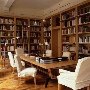 Bookshelves with Ladders Alberto Pinto