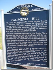 0995 West of Brule NE Historical Marker California Hill