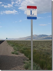 2042 US 93 Lincoln Highway Sign at Lages Junction NV