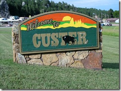6312 Welcome to Custer South Dakota