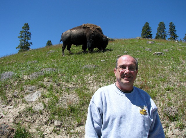 [9228 Bison on Pathway Mud Volcano Area YNP WY[2].jpg]