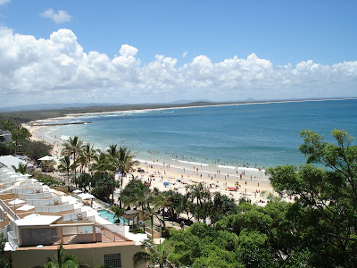 Noosa Beach from Hastings Park Apartments