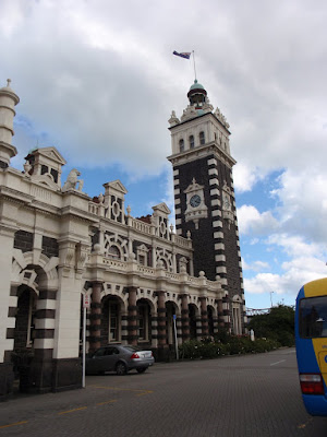 The Flemish Renaissance Railway Station from the side