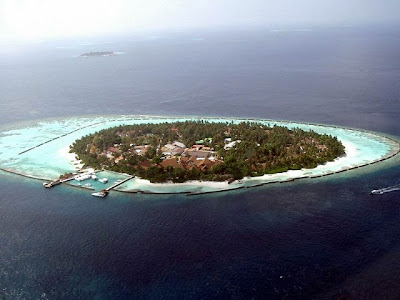 Aerial view of the islands. Public Domain.