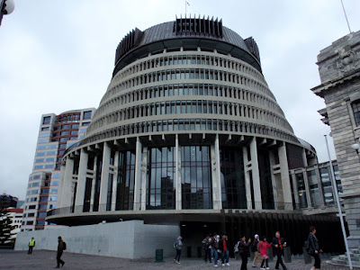 The Executive Wing of Parliament, Called the Beehive for its Unique Architectural Style