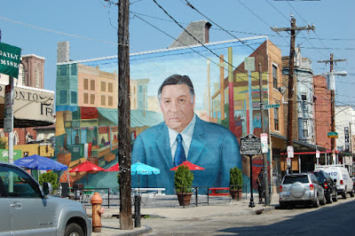 Italian market mural of Commissioner/Mayor Frank Rizzo