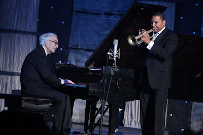Dave Brubeck and Wynton Marsalis perform in Jazz at Lincoln Center's Let Freedom Swing Concert. Jan. 19, 2009. Photo by Theo Wargo-Getty Images for Jazz at Lincoln Center