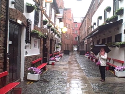 Cathedral Quarter on a rainy day, Belfast