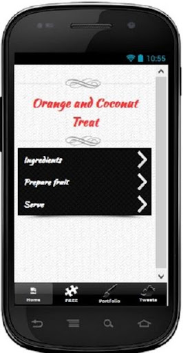 Orange and Coconut Treat