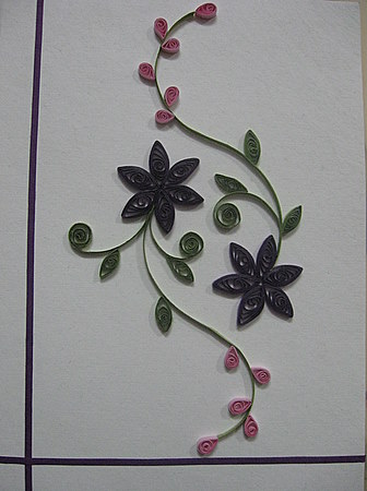Quilling patterns - Simple floral designs