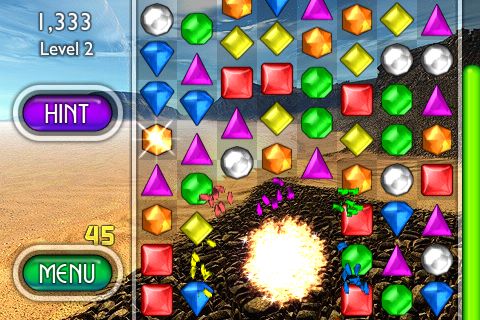 Power Gem再達成連線時，會引爆其周圍3*3格的寶石。