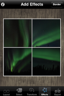 照片選定之後，如果想改變版型，只要跳去Layout那欄重新選擇，照片會直接套入新選的版型之中