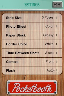 另外也可設定連拍的速度（一至五秒的間隔），是否開啟閃光燈等