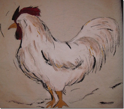 rooster pillow painting 022