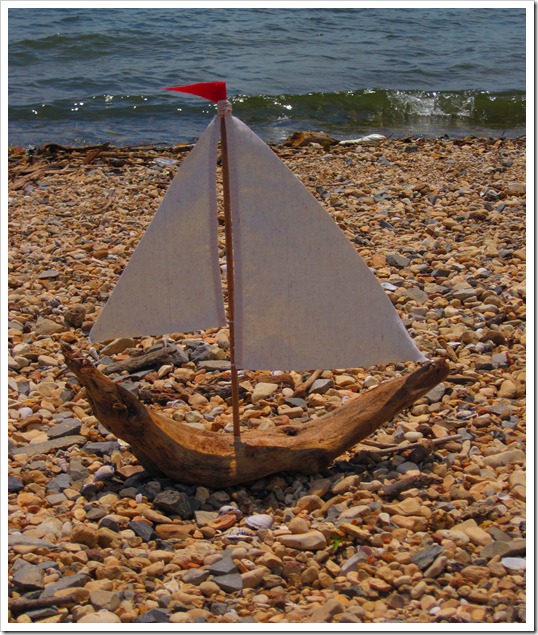 sailboat made out of driftwood 023