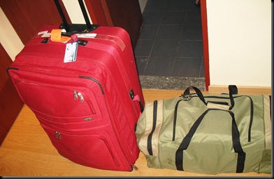 Rød koffert