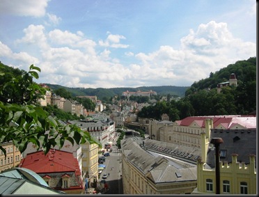 Karlovy Vary - CZ - view from Swimming Pool