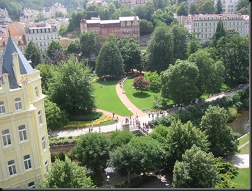 Karlovy Vary - CZ - view from Swimming Pool Parken
