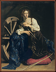 Santa Catalina de Alejandría (c. 1598), por Caravaggio. Museo Thyssen-Bornemisza Caravaggio. Santa Catalina de Alejandría