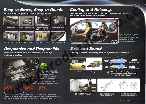 New Perodua Alza brochure