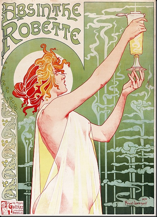 privat-livemont - absinthe robette 1896