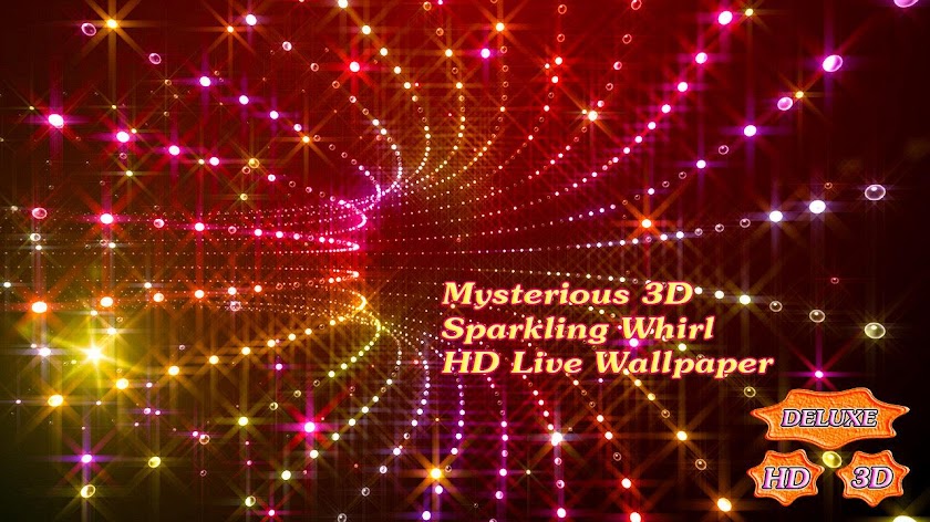 Mysterious Sparkling Whirl 3D Screen 3