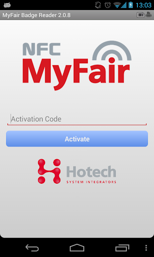 NFC MyFair Badge Reader