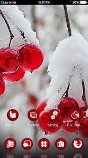 Snowy Cherry Theme Screenshots 3