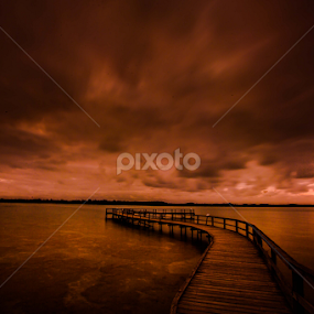 Firey sunset by Lourens Lee Wildlife Photography - Landscapes Sunsets & Sunrises