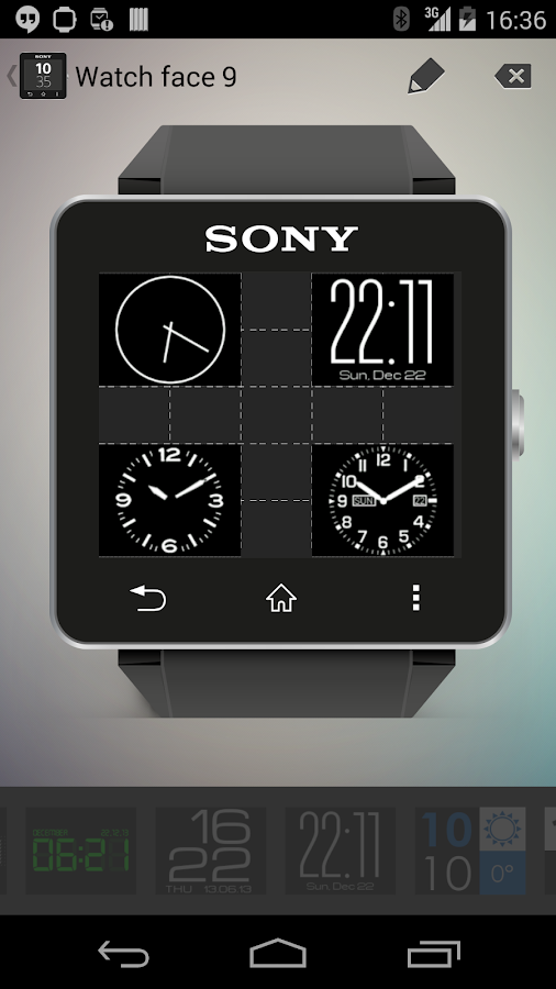 watch faces sony smartwatch 2