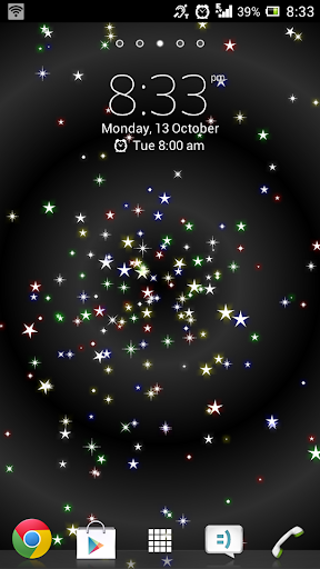 Twinkling stars live wallpaper