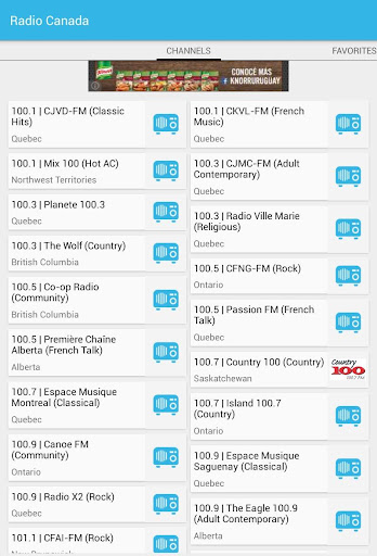 Radios de Canada