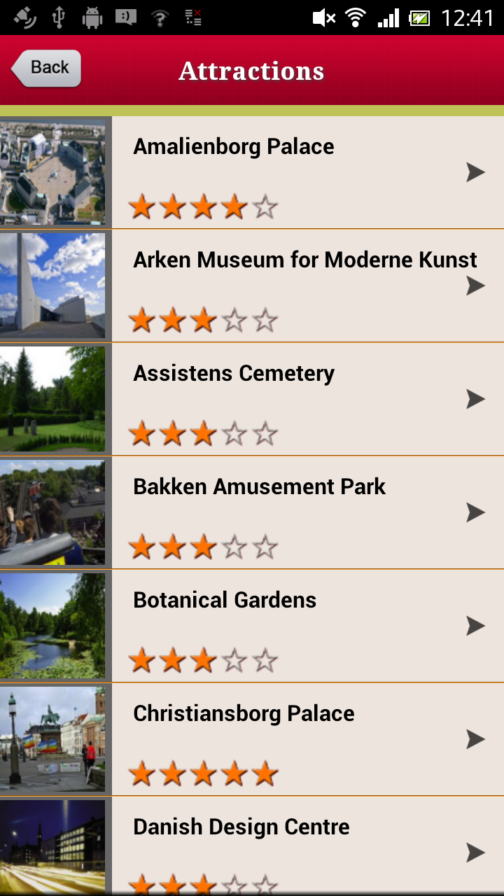 Copenhagen Offline Guide Screen 3