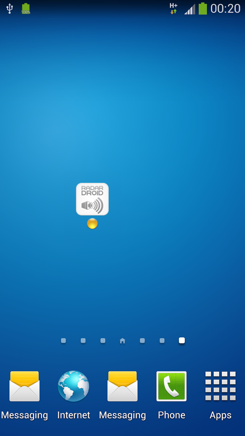 Widget for Radardroid Pro Screen 2