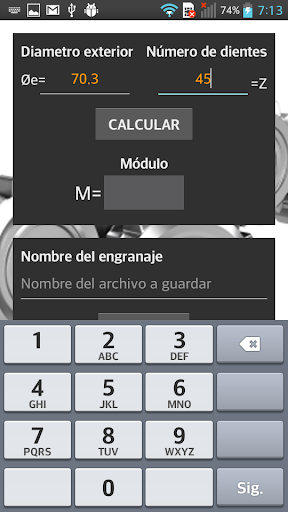 【免費工具App】Modulo del engranaje-APP點子