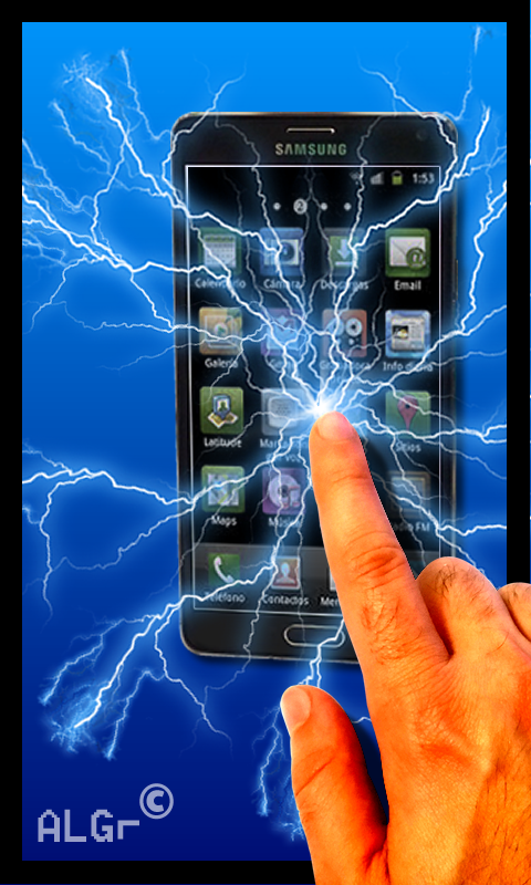 Android application Electric Screen Simulator Joke screenshort