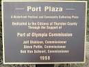 Port Plaza Dedication Plaque