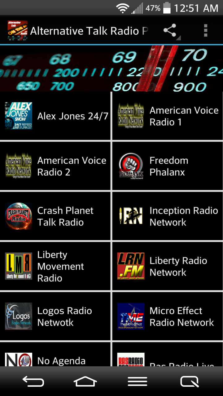 Alternative Talk Radio Pro Screen 1