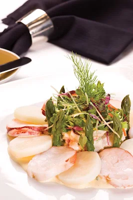 A fresh lobster salad available in the Prime 7 restaurant on Seven Seas Voyager.