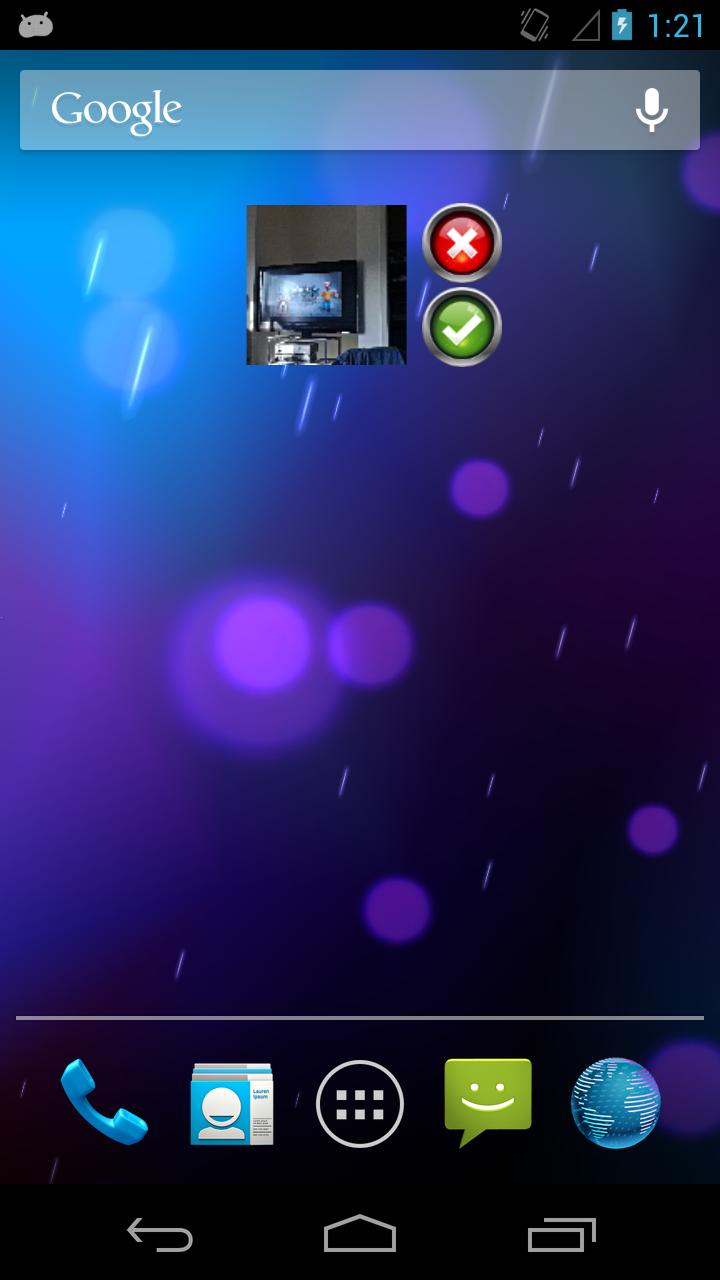 Shady Camera Widget Screen 2