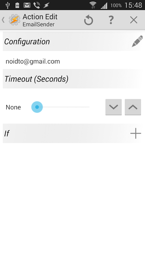 Android application Email Send Tasker Plugin screenshort