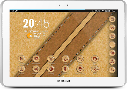 Screenshot Leather Beige Theme v1.1.4