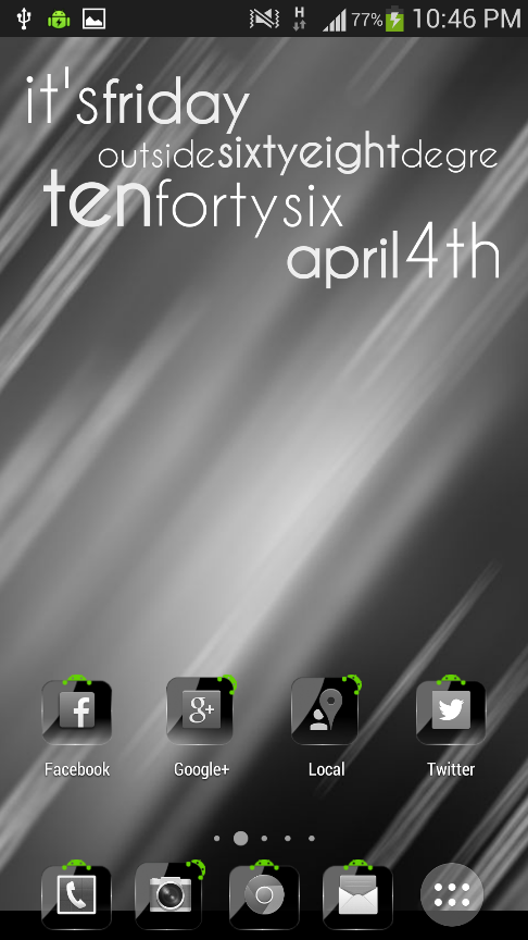 Theme Crystal Black HD Pack - screenshot