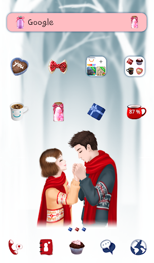 lovely girl couple dodol theme