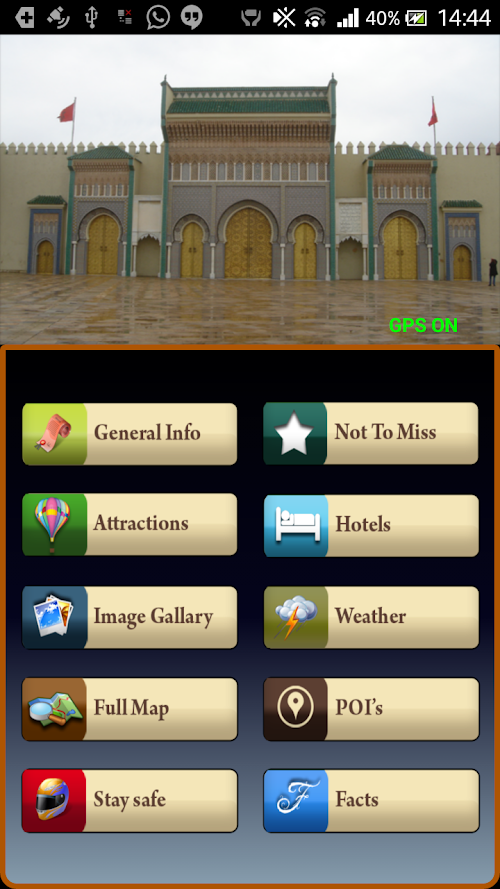 Android application Fez Offline Map Guide screenshort