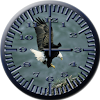 BoP 3 Bald Eagle Analog Clock
